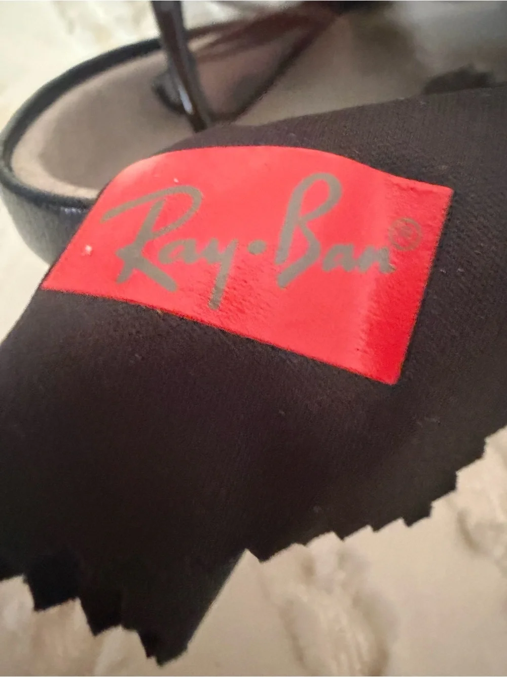 Ray-Ban Black Frame clear Lens Sunglasses